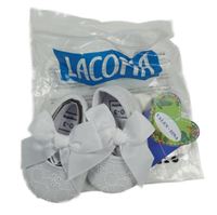 Nové - Bílé madeirové capáčky s mašlí vel. 16/17