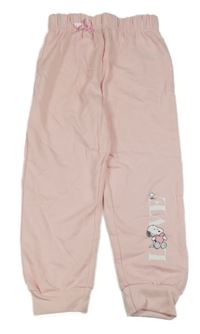 Růžové tepláky se Snoopym