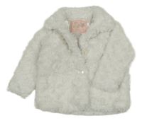 Bílá kožešinová zateplená bunda Yd.