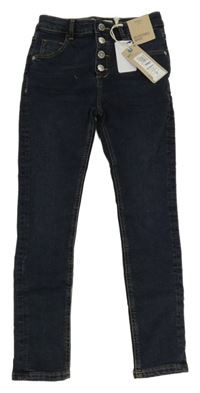 Nové - Tmavomodré skinny rifle M&S