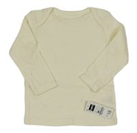 Nové - Krémové žebrované triko Dunnes