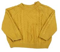 Hořčicový svetr So Cute