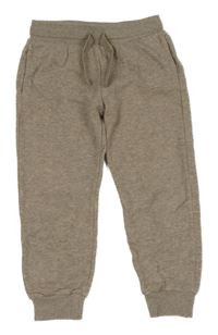 Hnědé melírované tepláky H&M
