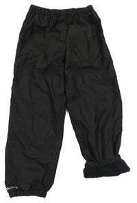 Černé šusťákové zateplené funkční kalhoty Mountain Warehouse