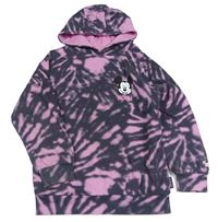 Šedo-růžová batikovaná mikina s Minnie a kapucí Primark