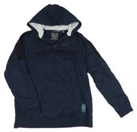 Tmavomodrá mikina s kapucí C&A