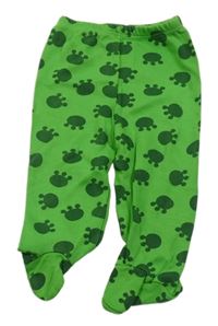 Zelené vzorované polodupky 