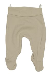 Béžové žebrované polodupky C&A