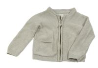 Světlebéžový propínací svetr C&A