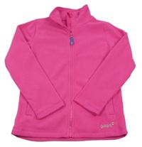 Neonově růžová fleecová funkční mikina s logem Gelert