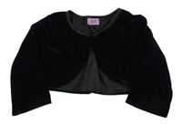 Černé společenské sametové propínací bolerko F&F