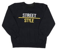 Černá lehká mikina s nápisem 