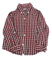 Červeno-černá kostkovaná košile F&F