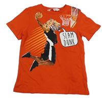 Červené tričko s tygrem H&M