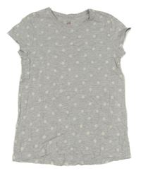 Šedé puntíkaté tričko H&M