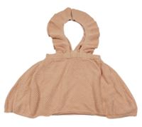 Růžová pletená vzorovaná laclová sukně s volánky H&M