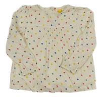 Smetanovo-barevná puntíkatá halenka Mini Boden