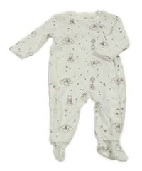 Bílý sametový sametový overal s Medvídkem Pú H&M