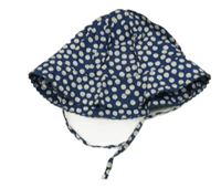 Tmavomodro-bílý puntíkatý klobouk H&M