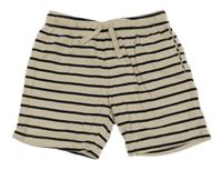 Béžovo-černé pruhované kraťasy H&M