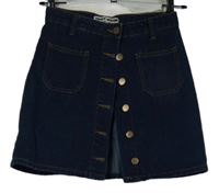 Dámská tmavomodrá propínací riflová sukně Tally Weijl vel. 32