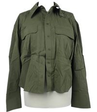 Dámská khaki crop halenka Mint Velvet 