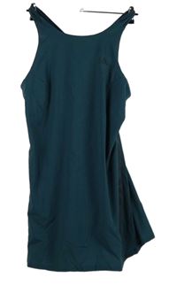 Nové - Dámské petrolejové sportovní funkční šaty se všitými kraťasy Adidas 