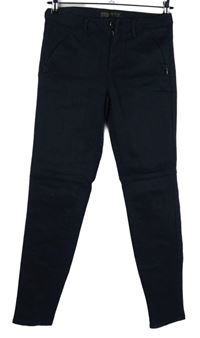 Dámské tmavomodré skinny rifle Zara 