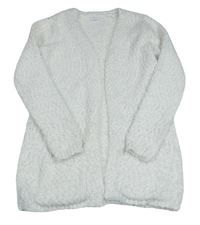 Bílý třpytivý svetrový cardigan F&F