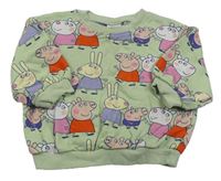 Zelená mikina s Peppa pig Next
