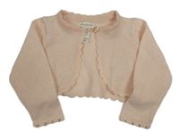 Světlerůžové třpytivé svetrové bolerko Monsoon