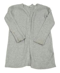 Světlešedý žebrovaný úpletový cardigan Primark