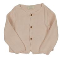 Světlerůžový propínací svetr Primark