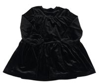 Černé sametové šaty Dunnes