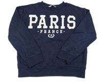 Tmavomodrá mikina s nápisem H&M