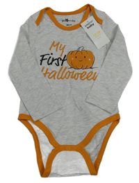 Nové - Šedo - oranžové melírované body s dýní Pep&Co