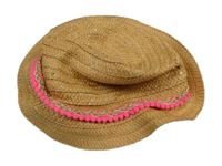 Béžový slamák s proužkem George vel.128-152