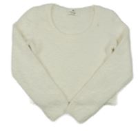 Bílý chlupatý svetr H&M