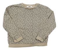 Hnědá mikina s leopardím vzorem M&S