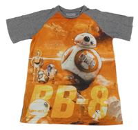 Šedo-oranžové Star Wars tričko C&A