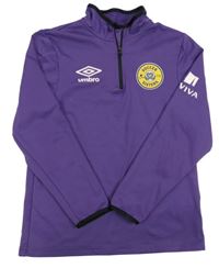 Fialová sportovní funkční mikina Umbro