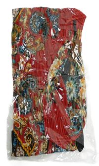 Nové - Dámský barevný vzrorovaný skládaný šátek 