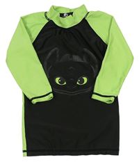 Černo-zelené UV triko s Bezzubkou