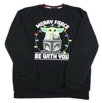 Černá mikina s Yodou - Star Wars