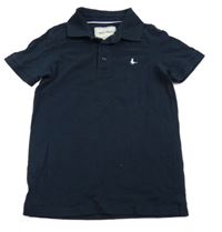 Tmavomodré polo tričko s výšivkou Jack Wills 