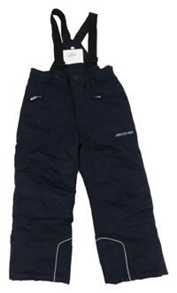 Tmavomodré šusťákové funkční oteplovačky C&A