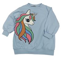 Světlemodrá mikina s jednorožcem H&M
