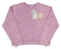 Nové - růžovo-lila crop mikina s nápisem Name it