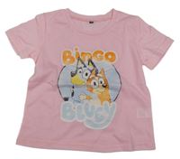 Světlerůžové tričko s Bluey