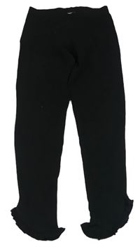 Černé legíny s volánky C&A